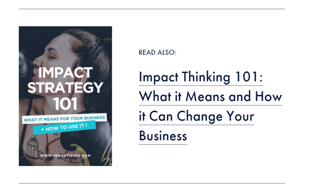 comment utiliser la pensée d'impact pour développer votre entreprise