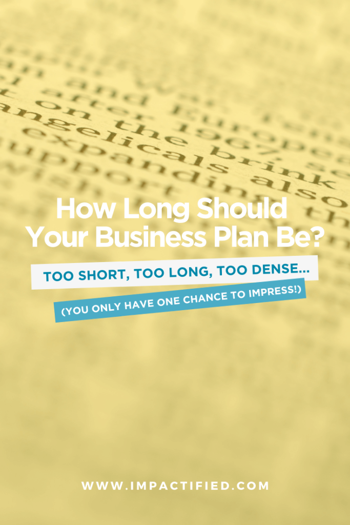 how long should a business plan be? How long is a business plan?
