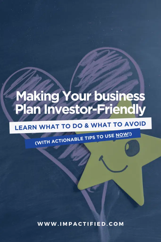 tips on how to make a business plan look investor-friendly