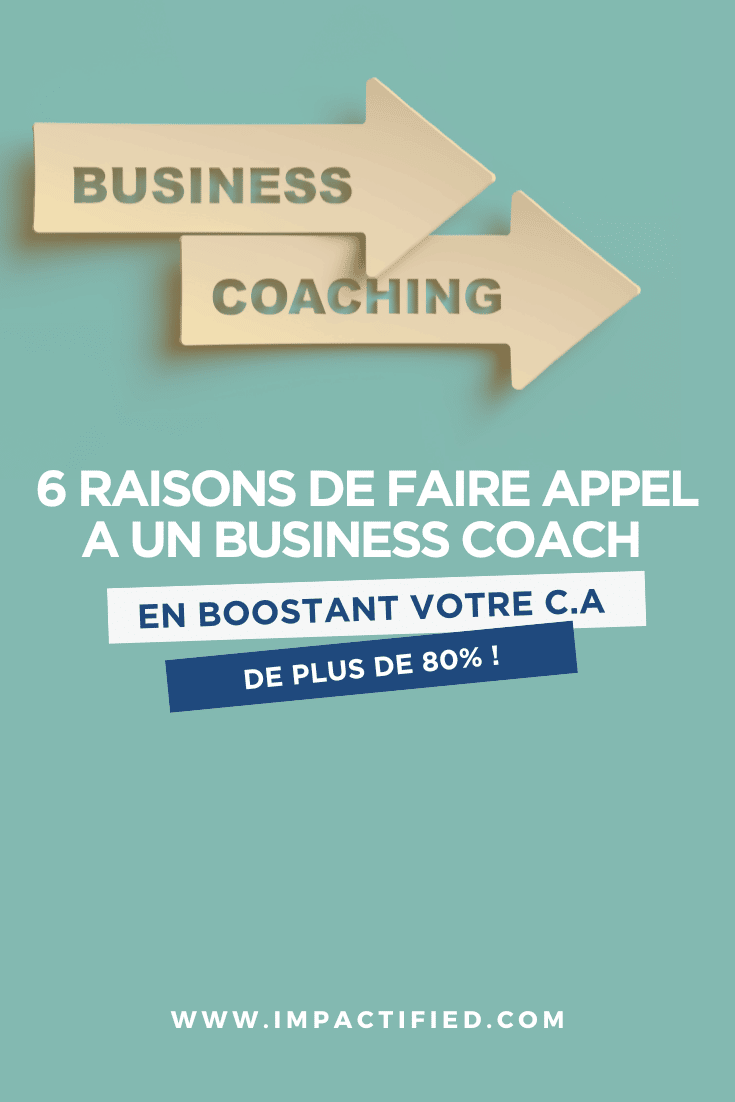 6 Raisons de faire appel a un Business Coach (et Booster votre CA de 80%!) 3