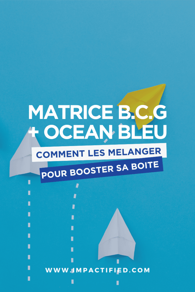 Fusionner la Matrice BCG et la Stratégie de l'Océan Bleu